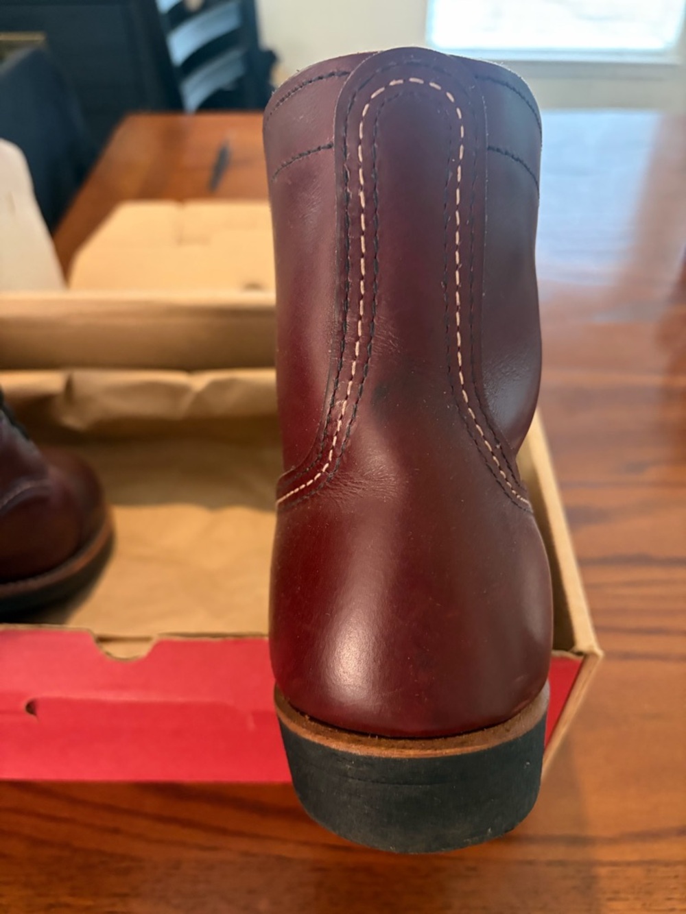 Red Wing 8119 Iron Ranger in Mesa Oxblood Leather 10D EUC - Picture 7 of 10